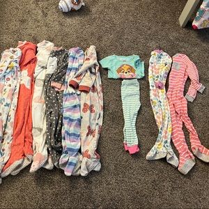 Lot of 3T girls pajamas